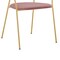 Armen Living Nara Modern Pink Velvet and Gold Metal Leg Dining Room Chairs, PK2 LCNRSIGLPNK - alternate 9